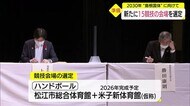 2030年国民スポーツ大会島根 ハンドボールなど15競技の会場決定(松江市)