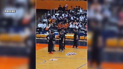 応急工事前に再び…このはなアリーナでコートに雨漏り　バスケットボール・ベルテックス静岡の試合が中止に「選手の安全が確保できない」