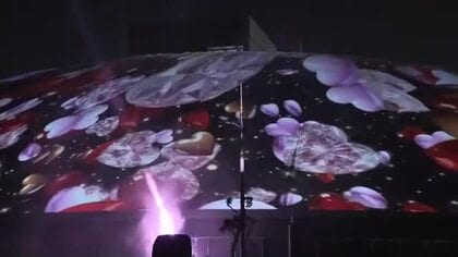 あなぶきアリーナ香川の「バレンタインプロジェクションマッピング」に３日間で約３．６万人が来場【香川】