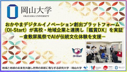 【岡山大学】OI-Startが高校・地域企業と連携し「鑑賞DX」を実証-倉敷屏風祭でAIが伝統文化体験を支援-