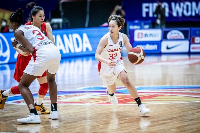 得点・アシストと大活躍の宮﨑早織©fibaasiacup