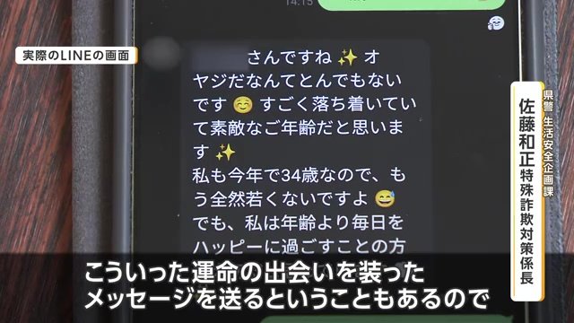 実際のLINEの画面