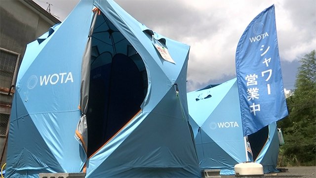 豪雨被災地の八代市坂本町に水道いらずのシャワーを設置【熊本】