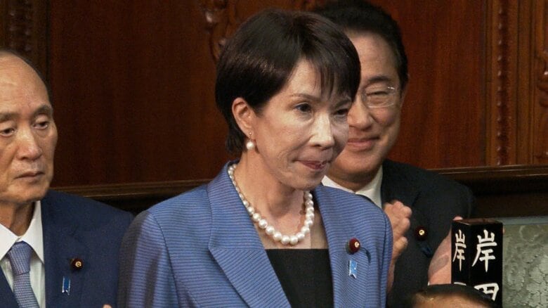 女性“初”　高市新首相が誕生　新内閣発足へ　初入閣10人、女性閣僚は2人…公明・斎藤氏、国民・玉木氏とも笑顔で握手｜FNNプライムオンライン