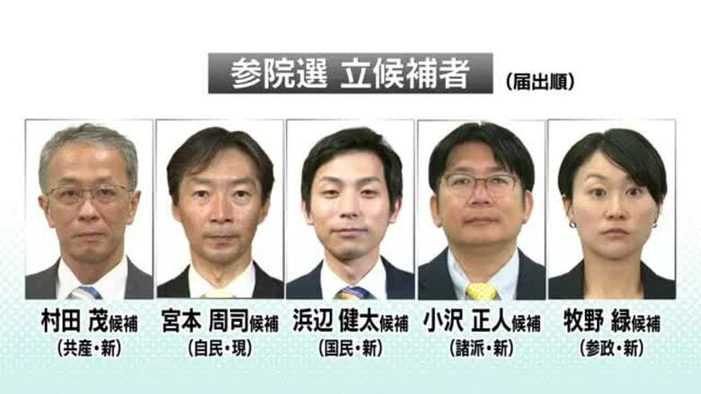 参院選石川選挙区からは5人が立候補…最後は大票田の金沢で最後の訴え｜FNNプライムオンライン