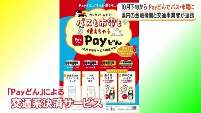 鹿児島のバス・市電にキャッシュレス決済 「Payどん」 10月下旬から導入、定期券対応も検討|FNNプライムオンライン