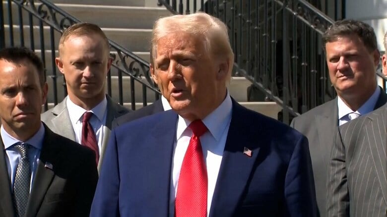 【一転】「人々が不安を抱えているのは見た」トランプ大統領が相互関税90日間停止を発表…対中関税は125％に引き上げ　日本は10％に｜FNNプライムオンライン