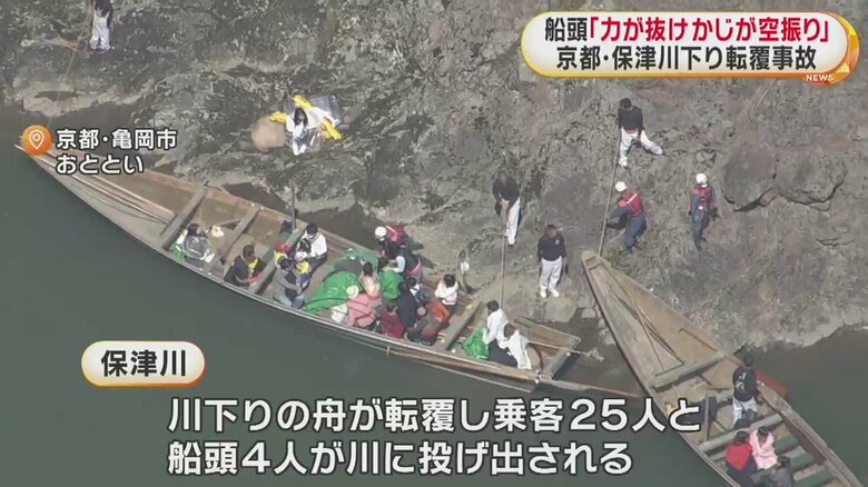 事故直後、助け出された乗客ら(28日)