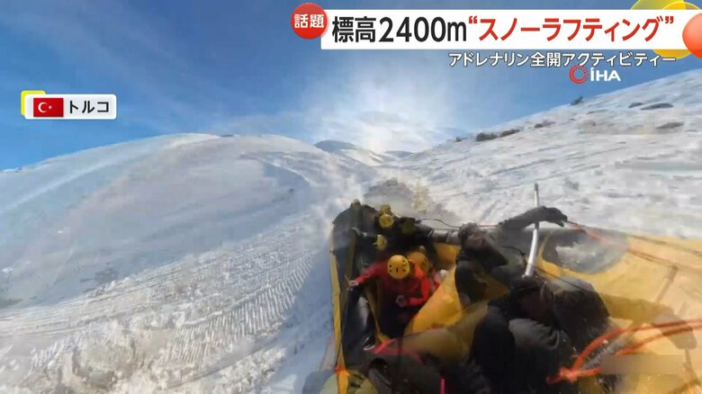 コースを外れて大ジャンプし、ボートがクラッシュする瞬間（3）