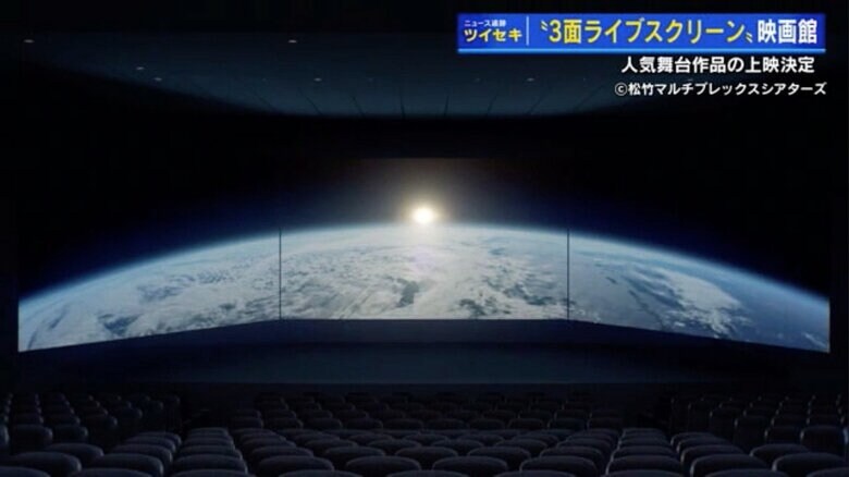 「3面ライブスクリーン」の紹介映像