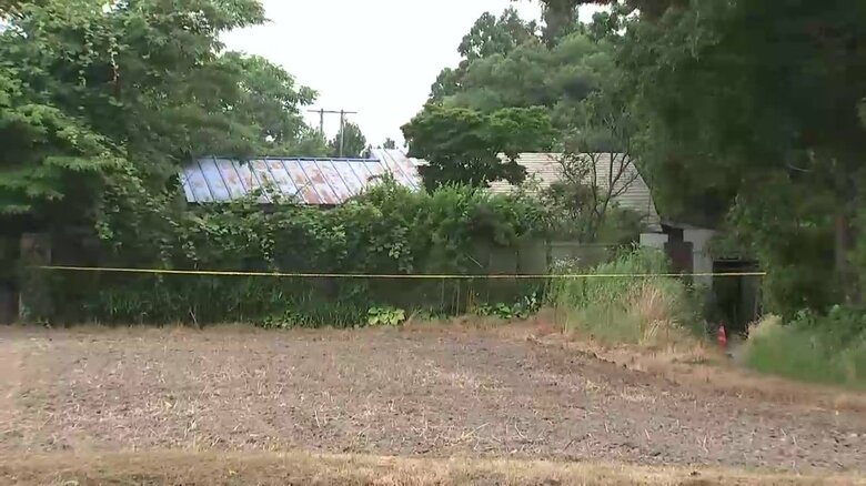 クマに襲われ81歳の女性が死亡した現場