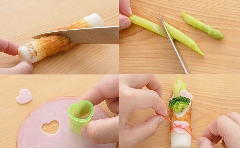 「門松」の飾り切り（提供：紀文食品）