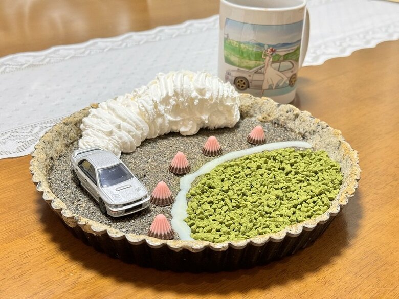 妻が作った誕生日祝いの“ドリフトケーキ”