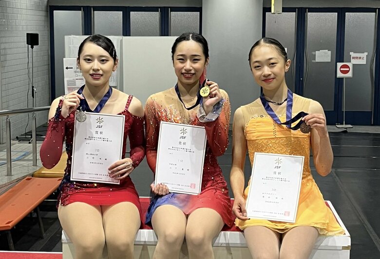 シニア女子表彰台（西日本選手権）