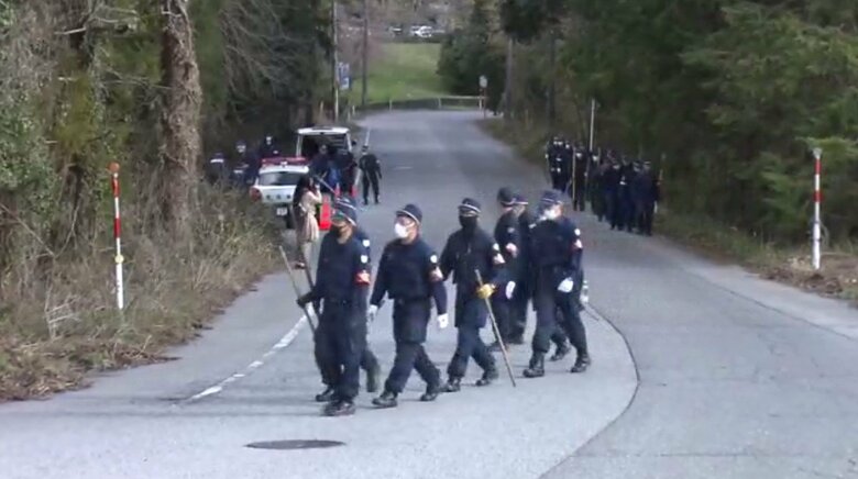 遺体が見つかった現場付近