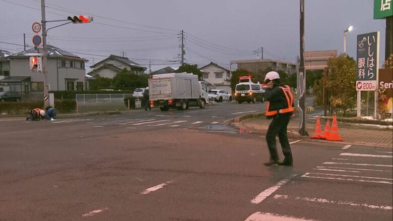 死亡事故が起きた交差点（松江市東出雲町）