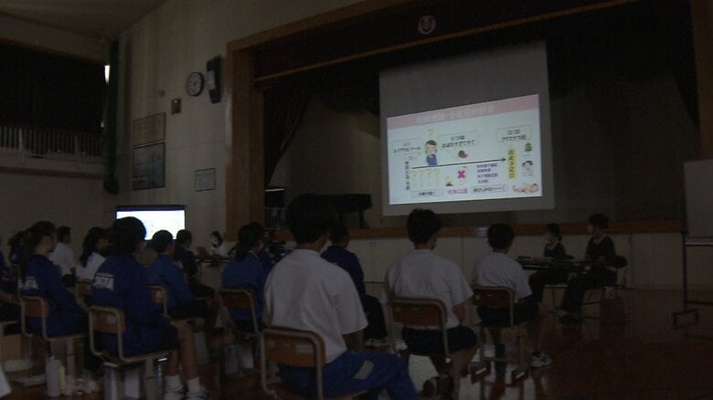 千葉・木更津市の中学校で行われた特別授業