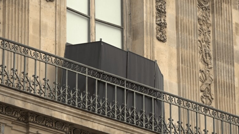 強盗団が侵入したとみられる窓 （2025年10月撮影）