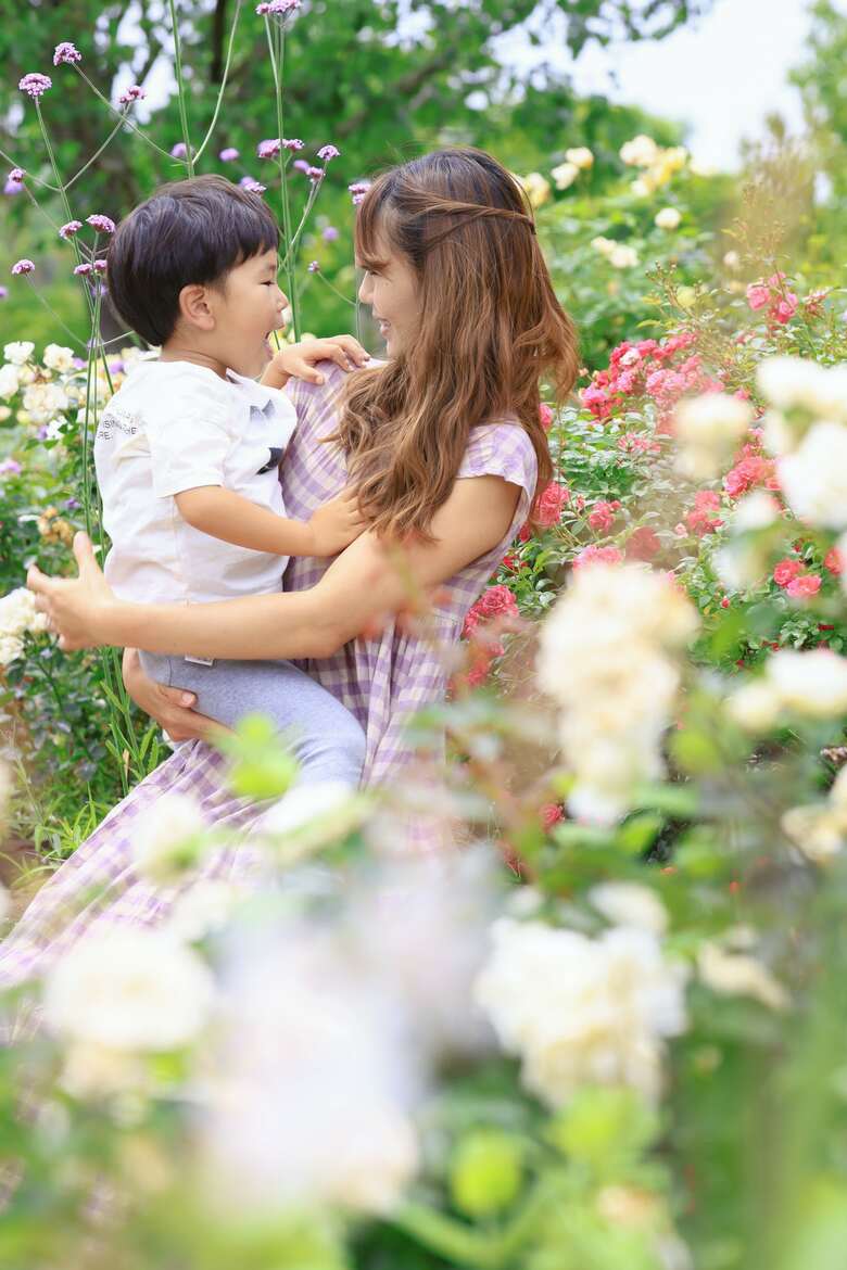 実際に撮影された家族写真（fotowa／mon arome cheri）