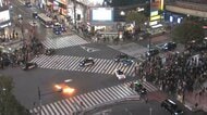 東京・渋谷スクランブル交差点で液体まかれ火災　火をつけたとみられる50代の男確保