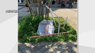 駅前の抗原検査センター 案内看板が損壊 被害届受け警察が捜査 大分市