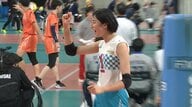“世代No.1エース”秋本美空が母・大友愛さんの前で躍動　共栄学園（東京）が粘る近江兄弟社（滋賀）を振り切り2回戦進出【春高バレー・女子1回戦】
