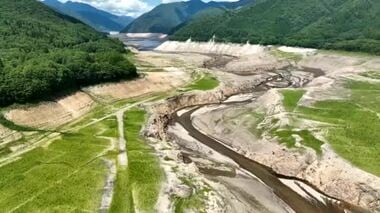 貯水ほぼゼロだった御母衣ダム、大雨で水位3.4メートル回復も依然不十分で取水制限は続く