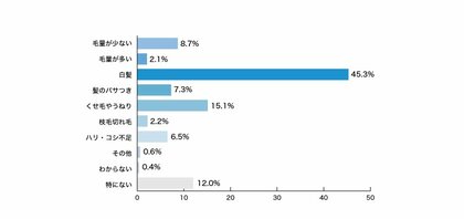 大人女性の髪悩み 圧倒的第1位は「白髪」。ヘアカラートリートメントのパイオニア「LPLP(ルプルプ)」が40代~60代の女性に調査