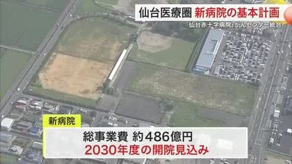 仙台赤十字と県立がんセンター統合の新病院　基本計画公表　名取市に２０３０年度開院へ〈宮城〉