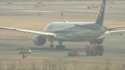 【緊急事態】新千歳空港行きの全日空機にエンジントラブル…左エンジンの潤滑油が高温になったか＿乗客乗員323人にケガはなし＜北海道＞