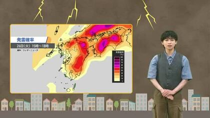 【動画・かごしまの天気8/25】各地で青空広がる 26日も青空 局地的な雷雨に注意