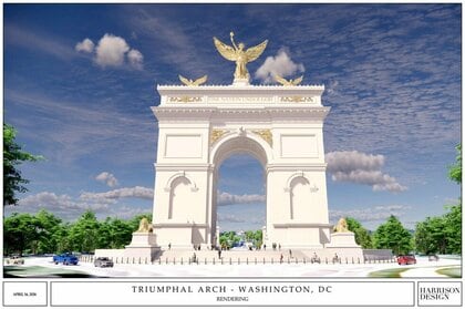 “トランプ凱旋門”の完成予想図公開　アメリカ建国250年記念に建設目指す　建設中止求め提訴も