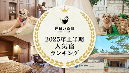 休日いぬ部が最も人気を集めた全国の宿を大公開！『ペットと泊まれる宿』2025年上半期 人気宿ランキングを発表