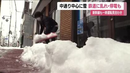 中通り中心に春の大雪　福島県内の約5300軒で停電発生　東北新幹線が一時運転見合わせ　交通網に乱れ
