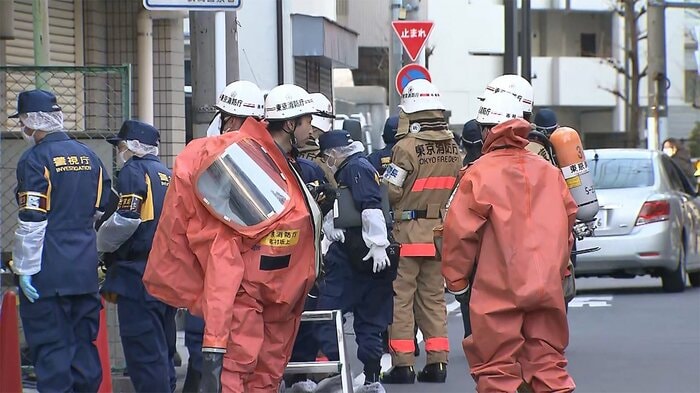強盗事件が発生した現場(午後4時すぎ 東京・板橋区)