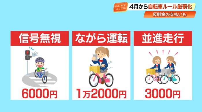 信号無視／ながら運転／並進走行