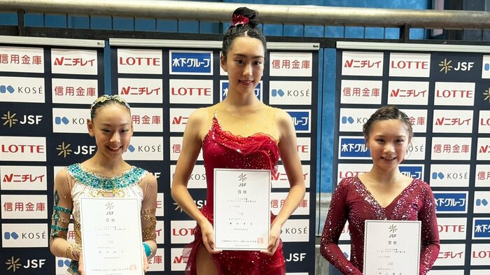近畿選手権ジュニア女子表彰台