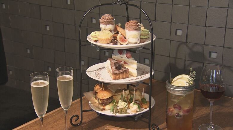 客からの要望受け実現…『“夜限定”のアフタヌーンティーセット』パスタかピザも付きケーキは約6種類からチョイス｜FNNプライムオンライン