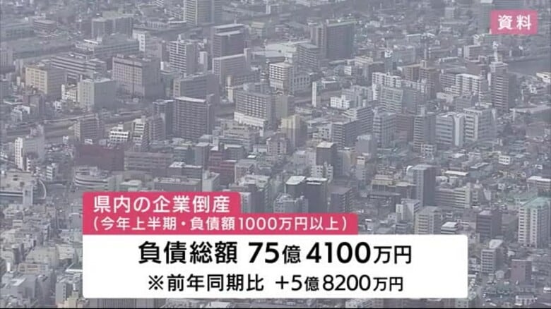 上半期の企業倒産45件、負債総額は75億4100万円　倒産件数・負債総額とも2011年以降最多に　岩手県｜FNNプライムオンライン