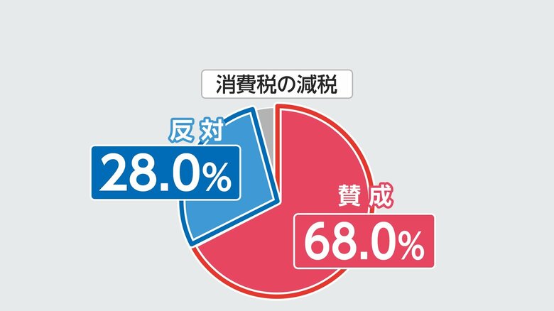 【解説】消費税減税に賛成68％・反対28％　自民支持層で割れる賛否 夏の参院選に向け攻防過熱か【FNN世論調査】｜FNNプライムオンライン