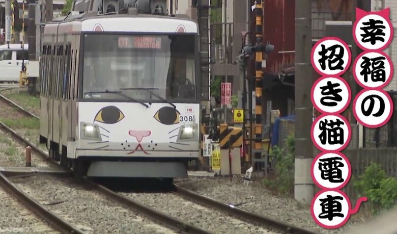 “昭和100年”の2025年に…東急世田谷線が100歳に　招き猫発祥の地豪徳寺由来の「幸福の招き猫電車」が人気｜FNNプライムオンライン