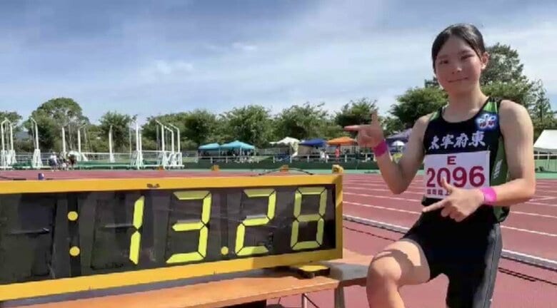 日本一の秘密は「スタートの8歩」　女子ハードル界のスーパー中学生・今村好花さん　記録連発を支える母に「感謝しかない」　福岡｜FNNプライムオンライン