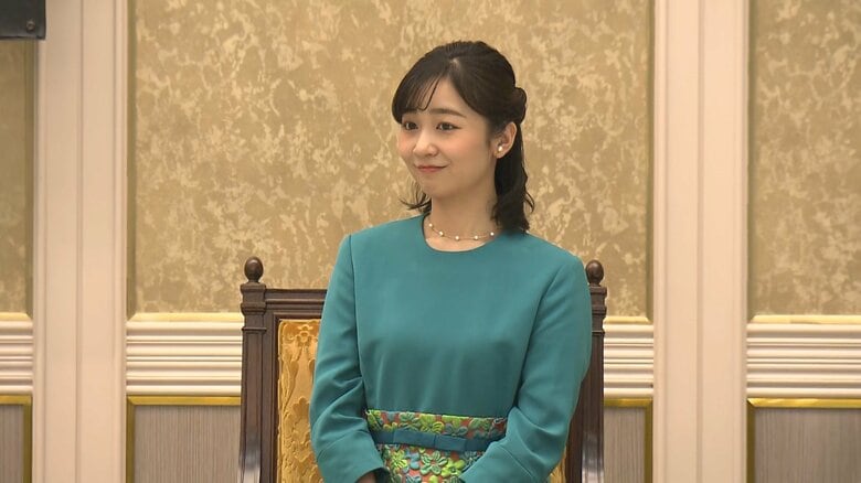 佳子さま緑化表彰式へ　眞子さんから引き継ぐ式典とエメラルドグリーンの装い「緑は潤いや安らぎ、季節の移ろいを…」｜FNNプライムオンライン
