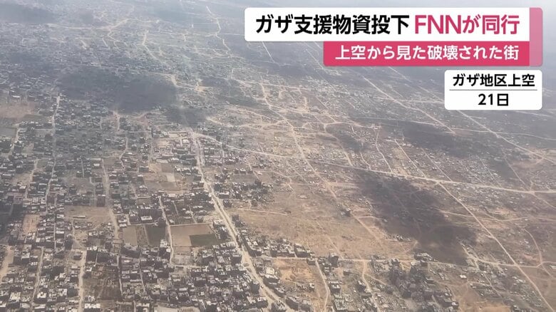 上空から見たガザ地区