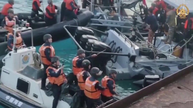 中国海警局がフィリピン軍の補給船に接近（南シナ海 17日）