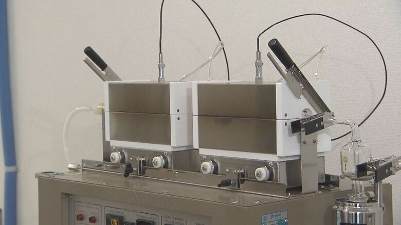 検体を燃焼させる装置　検査期間の圧縮が可能に