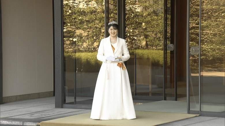 2021年12月の行事でティアラを着用された愛子さま