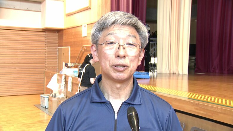 「主体的に避難所運営に関われる人になってくれれば」と話す秋田県立視覚支援学校の銭谷寿教諭