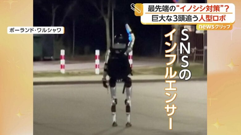 追跡の最後に手を掲げたロボット（Edward Warchocki）