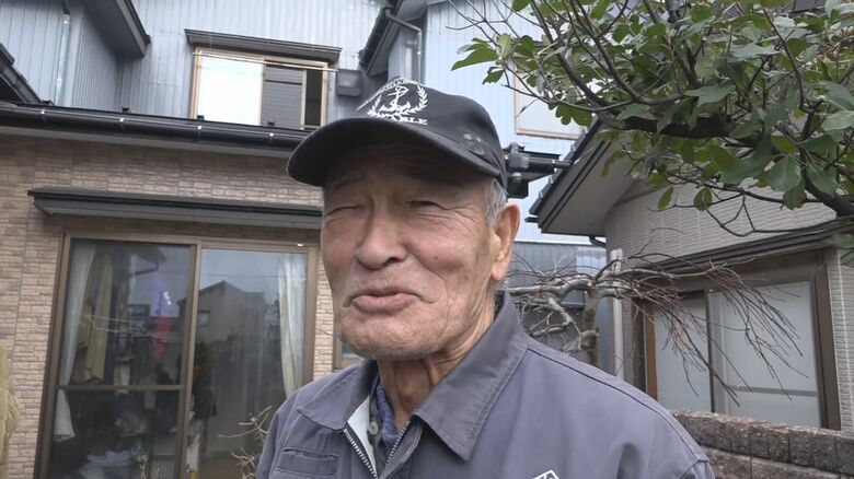 自宅が被害を受けた山﨑廣一さん